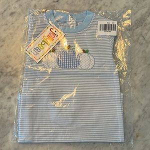 Jellybean by Smock Candy Pumpkin Trio Appliqué Romper, size 9 months